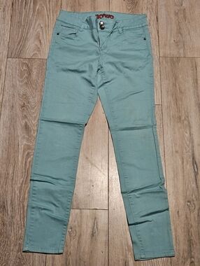 Bongo Skinny Leg Turquoise Pants Junior's 11 Vintage